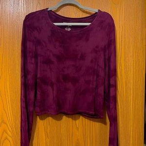 American Eagle Outfitters, purple tie dye long sleeve XL top